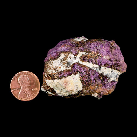 2.1" Rough Purple Purpurite Manganese Mineral Specimen Location Namibia - Fossil Age Minerals