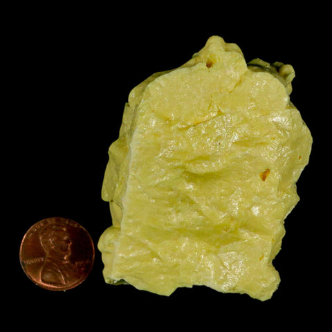 2.5" Rough Bright Yellow Sulfur Crystal Mineral Specimen From Louisiana - Fossil Age Minerals