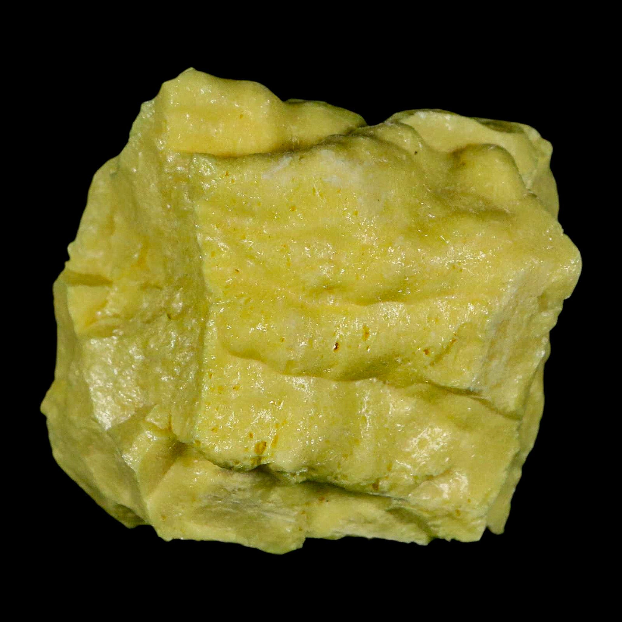 2.2" Rough Bright Yellow Sulfur Crystal Mineral Specimen From Louisiana - Fossil Age Minerals