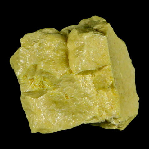 2.2" Rough Bright Yellow Sulfur Crystal Mineral Specimen From Louisiana - Fossil Age Minerals