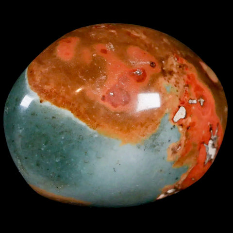 2.4" Polychrome Jasper Natural Polished Mineral Palm Stone Madagascar - Fossil Age Minerals