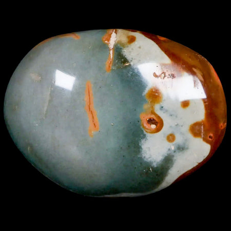 2.4" Polychrome Jasper Natural Polished Mineral Palm Stone Madagascar