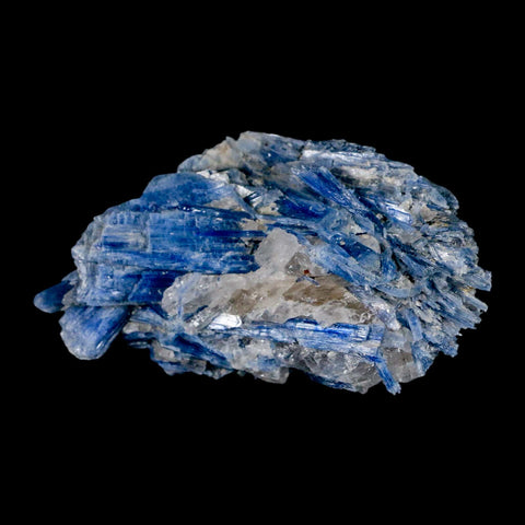 3.4" Rough Natural Sky Blue Kyanite And Quartz Crystal Mineral Specimen Brazil - Fossil Age Minerals