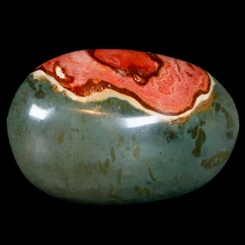 2.7" Polychrome Jasper Natural Polished Mineral Palm Stone Madagascar - Fossil Age Minerals