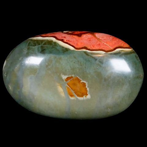 2.7" Polychrome Jasper Natural Polished Mineral Palm Stone Madagascar - Fossil Age Minerals