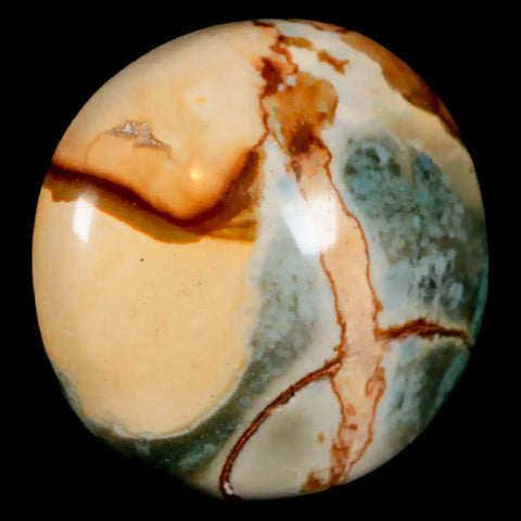 2" Polychrome Jasper Natural Polished Mineral Palm Stone Madagascar - Fossil Age Minerals