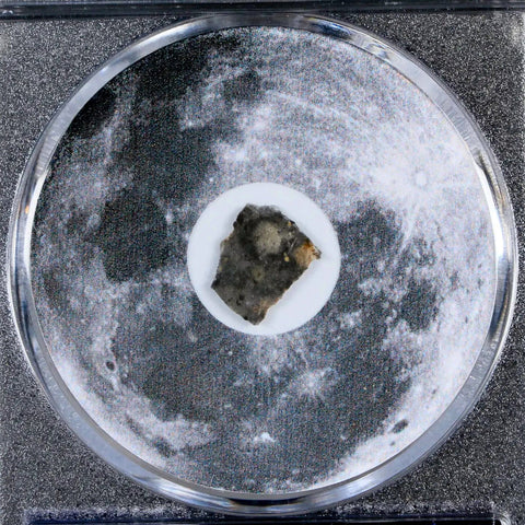 Moon Rock Lunar Meteorite Bechar 003 Algerian Sahara Desert Discovered 2022 COA - Fossil Age Minerals