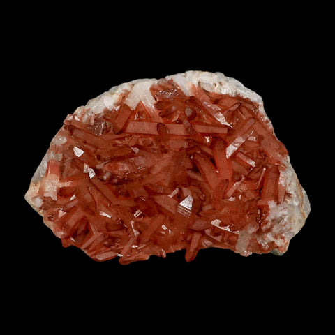 4.8" Natural Red Ferruginous Quartz Crystal Cluster Mineral Specimen Meknes Morocco