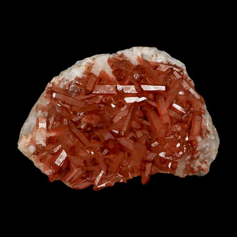 4.8" Natural Red Ferruginous Quartz Crystal Cluster Mineral Specimen Meknes Morocco