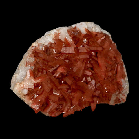 4.8" Natural Red Ferruginous Quartz Crystal Cluster Mineral Specimen Meknes Morocco