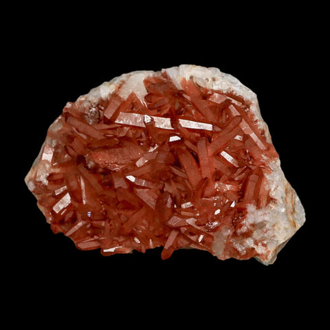 4.8" Natural Red Ferruginous Quartz Crystal Cluster Mineral Specimen Meknes Morocco