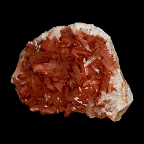 4.8" Natural Red Ferruginous Quartz Crystal Cluster Mineral Specimen Meknes Morocco