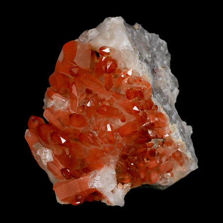 4.1" Natural Red Ferruginous Quartz Crystal Cluster Mineral Specimen Meknes Morocco