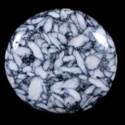 45MM Pinolite Polished Palm Stone Mineral Specimen Panolith Austria
