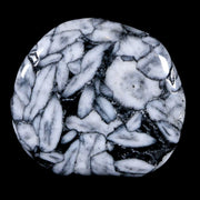 42MM Pinolite Polished Palm Stone Mineral Specimen Panolith Austria