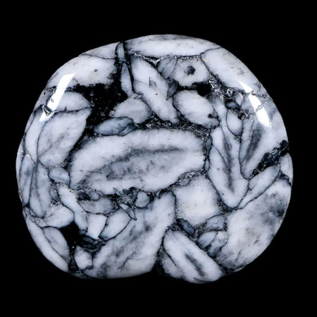42MM Pinolite Polished Palm Stone Mineral Specimen Panolith Austria