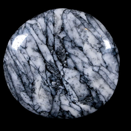 42MM Pinolite Polished Palm Stone Mineral Specimen Panolith Austria