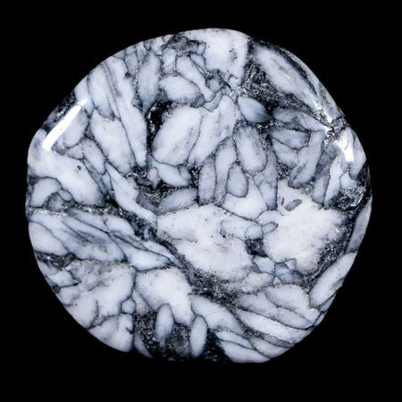 45MM Pinolite Polished Palm Stone Mineral Specimen Panolith Austria