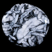 42MM Pinolite Polished Palm Stone Mineral Specimen Panolith Austria