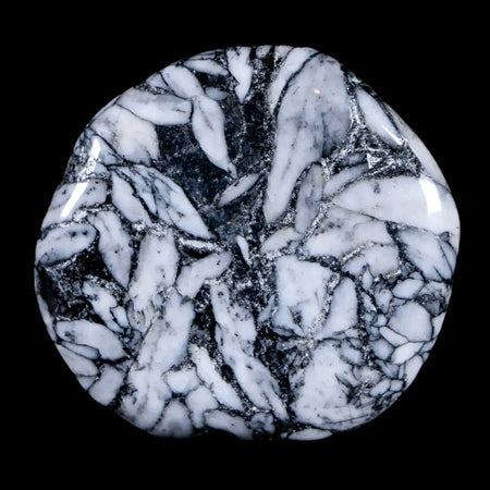 44MM Pinolite Polished Palm Stone Mineral Specimen Panolith Austria