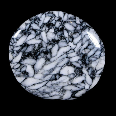 46MM Pinolite Polished Palm Stone Mineral Specimen Panolith Austria