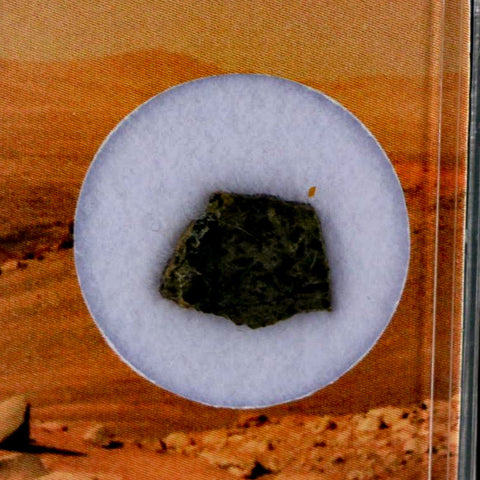 Mars Rock Martian Meteorite Amgala 001 Shergottite Olivine-Phyric Display - Fossil Age Minerals