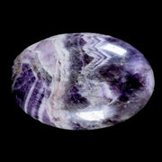 2.4" Chevron Amethyst Polished Crystal Mineral Palm Stone Specimen Brazil