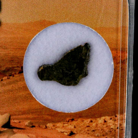 Mars Rock Martian Meteorite Amgala 001 Shergottite Olivine-Phyric Display - Fossil Age Minerals