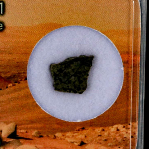 Mars Rock Martian Meteorite Amgala 001 Shergottite Olivine-Phyric Display - Fossil Age Minerals