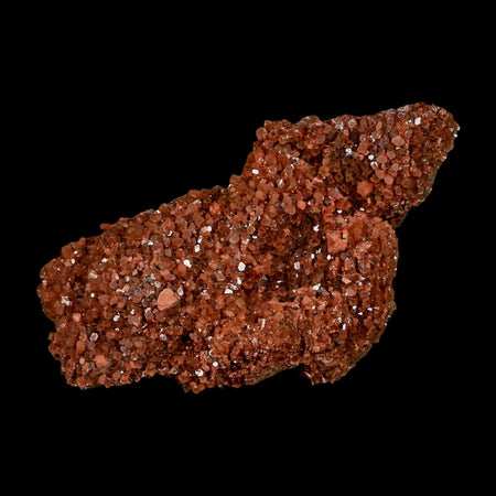 5.1" Aragonite Mineral Red Crystal Cluster Specimen Tazouta Morocco