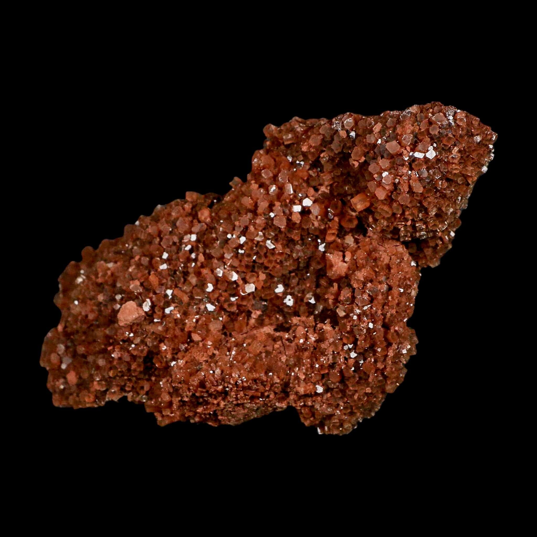 5.1" Aragonite Mineral Red Crystal Cluster Specimen Tazouta Morocco - Fossil Age Minerals