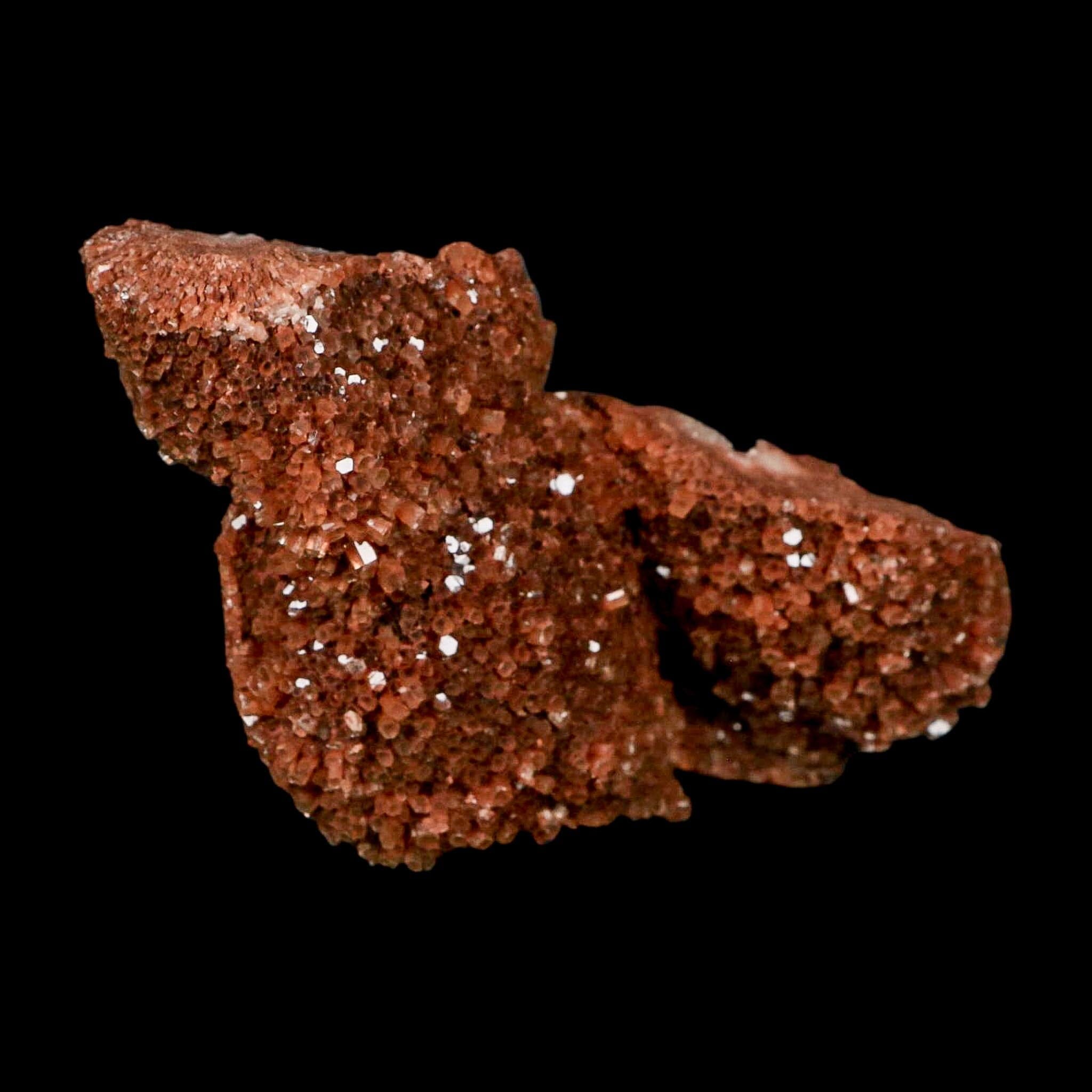 5.1" Aragonite Mineral Red Crystal Cluster Specimen Tazouta Morocco - Fossil Age Minerals