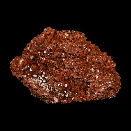 4.5" Aragonite Mineral Red Crystal Cluster Specimen Tazouta Morocco