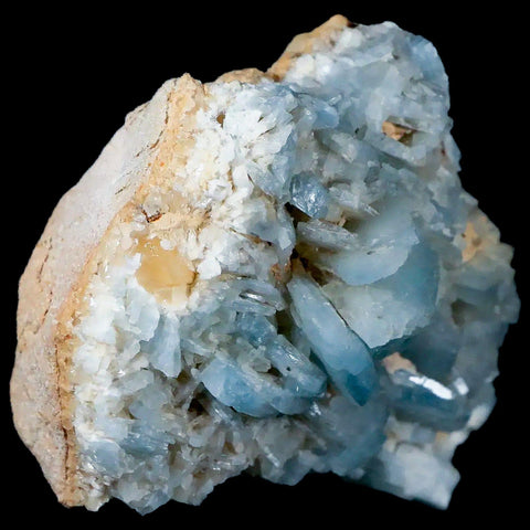 3.6" Ice Blue Tabular Barite Blades Crystal Mineral Specimen Meknes-Tafilalet  Morocco - Fossil Age Minerals