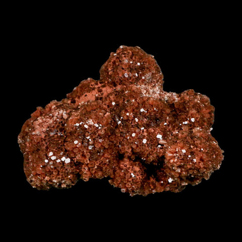 3.8" Aragonite Mineral Red Crystal Cluster Specimen Tazouta Morocco - Fossil Age Minerals