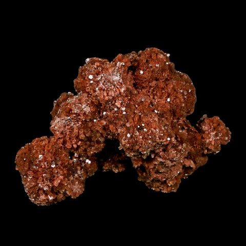 4.8" Aragonite Mineral Red Crystal Cluster Specimen Tazouta Morocco - Fossil Age Minerals