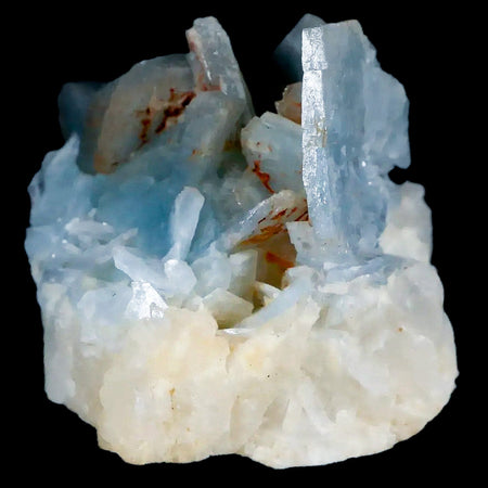 2.6" Ice Blue Tabular Barite Blades Crystal Mineral Specimen Meknes-Tafilalet  Morocco