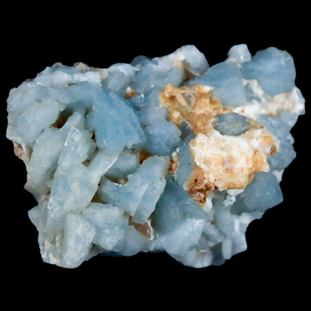 2.4" Ice Blue Tabular Barite Blades Crystal Mineral Specimen Meknes-Tafilalet  Morocco