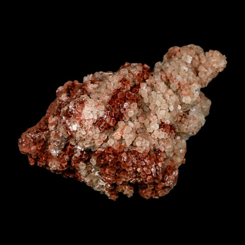 4" Aragonite Mineral Two Tone Red Crystal Cluster Specimen Tazouta Morocco - Fossil Age Minerals
