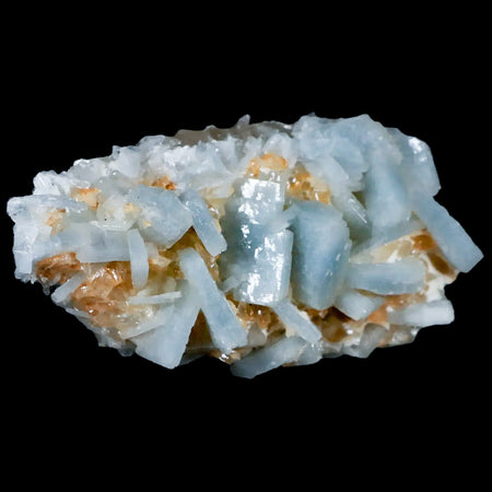 3.8" Ice Blue Tabular Barite Blades Crystal Mineral Specimen Meknes-Tafilalet  Morocco
