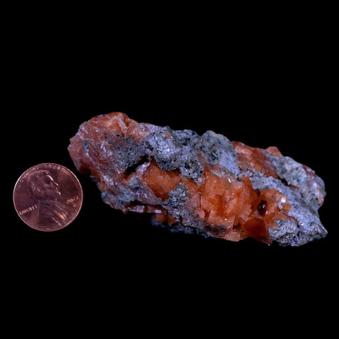 2.9" Orange Chabazite Zeolite Mineral Specimen Er Rachidia Province, Morocco - Fossil Age Minerals