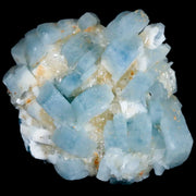 2.5" Ice Blue Tabular Barite Blades Crystal Mineral Specimen Meknes-Tafilalet  Morocco