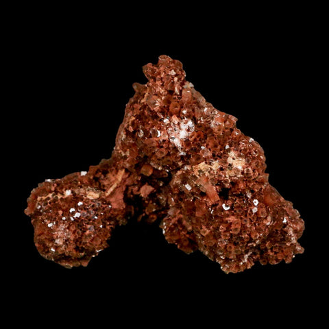 3.6" Aragonite Mineral Red Crystal Cluster Specimen Tazouta Morocco - Fossil Age Minerals