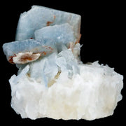 2" Ice Blue Tabular Barite Blades Crystal Mineral Specimen Meknes-Tafilalet  Morocco
