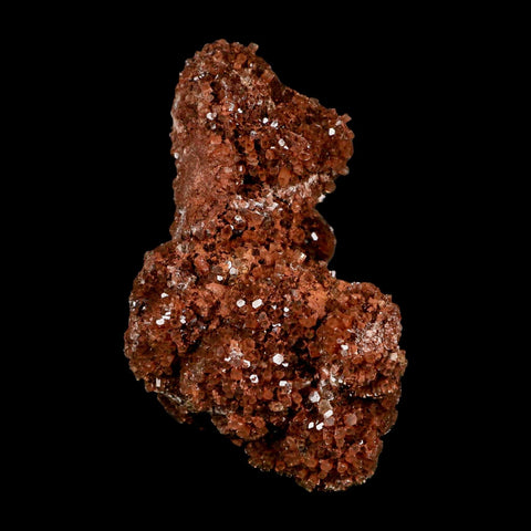 3.9" Aragonite Mineral Red Crystal Cluster Specimen Tazouta Morocco - Fossil Age Minerals