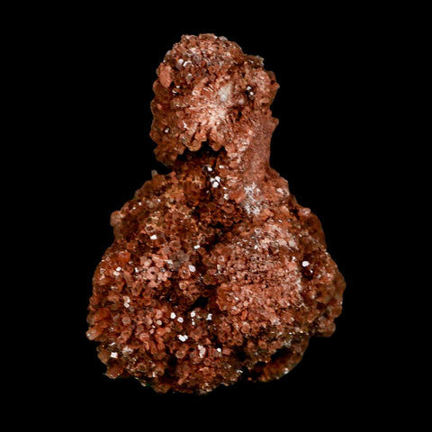 3.9" Aragonite Mineral Red Crystal Cluster Specimen Tazouta Morocco - Fossil Age Minerals