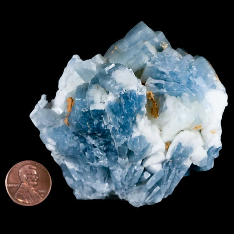 3.1" Ice Blue Tabular Barite Blades Crystal Mineral Specimen Meknes-Tafilalet  Morocco - Fossil Age Minerals
