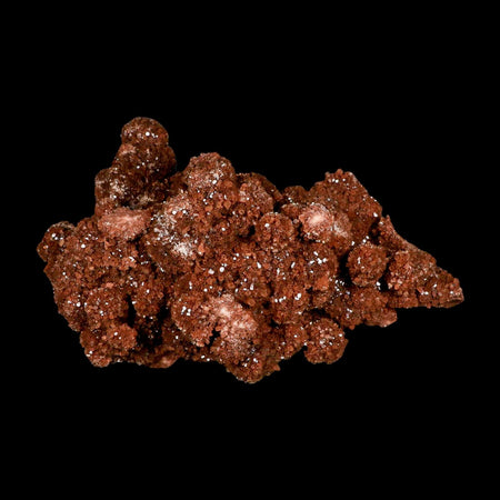 9.5" Aragonite Mineral Red Crystal Cluster Specimen Tazouta Morocco