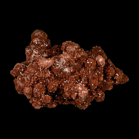 9.5" Aragonite Mineral Red Crystal Cluster Specimen Tazouta Morocco - Fossil Age Minerals