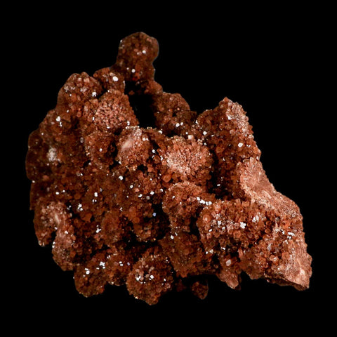 9.5" Aragonite Mineral Red Crystal Cluster Specimen Tazouta Morocco - Fossil Age Minerals